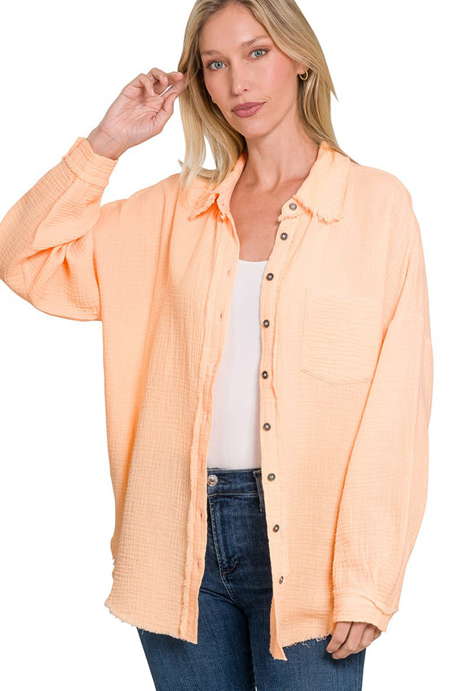 GIANETTA Raw Edge Shirt