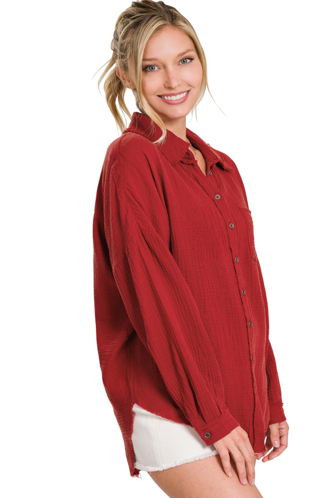 GIANETTA Raw Edge Shirt