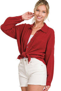 GIANETTA Raw Edge Shirt