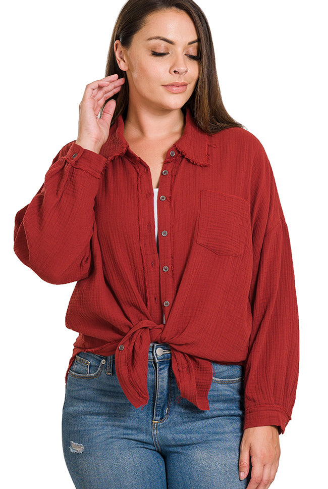 GIANETTA Raw Edge Shirt