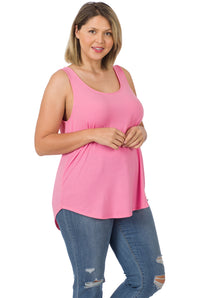 *FINAL SALE* Sleeveless Round Hem Tank