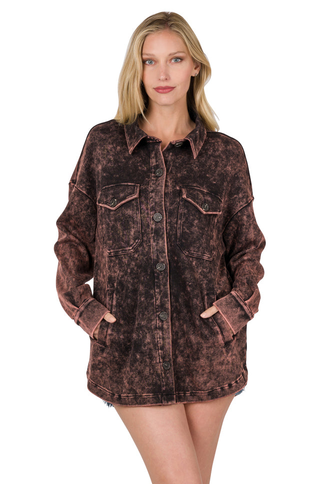 Mineral Wash 'MEGAN' Shacket