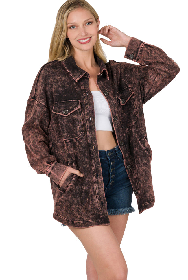 Mineral Wash 'MEGAN' Shacket