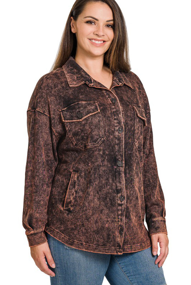 Mineral Wash 'MEGAN' Shacket